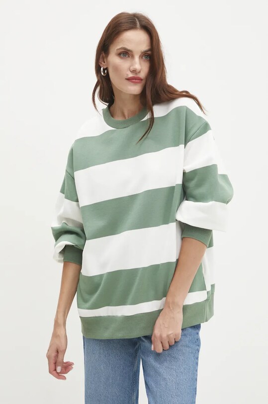 Answear Lab bluza pozostałe zielony ALLOTO08889.hms