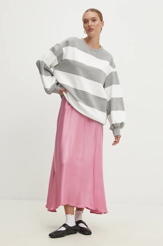 Answear Lab bluza cu modele gri ALLOTO08889.hms