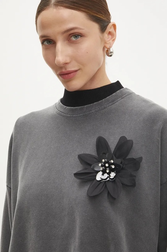 Answear.LAB bluza bawełniana szary UFP00119.HWK