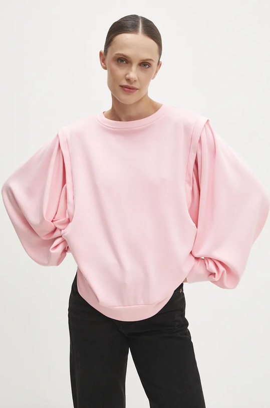 Mikina Answear.LAB bez kapuce růžová 2026.iw