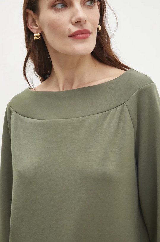 Answear Lab bluza verde f6086.iw