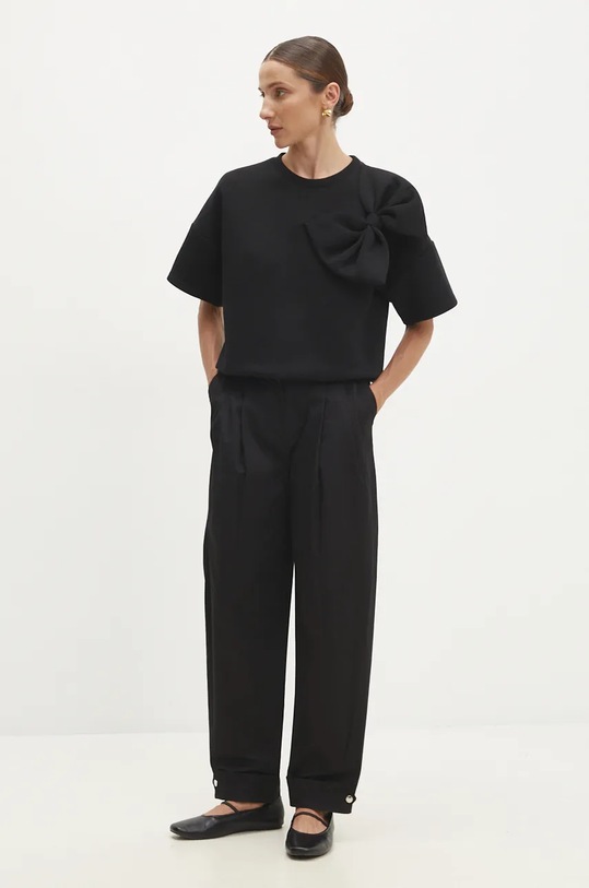 Answear Lab bluza top3025.flk czarny WZ24