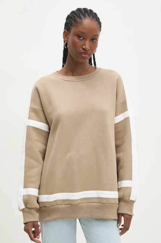 Mikina Answear.LAB MM6992.hms hnedá WZ24