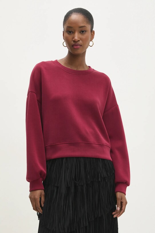 Answear Lab bluza z elastanem czerwony LD1464.hos