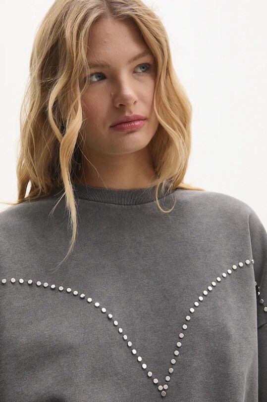 Answear Lab bluza bawełniana szary 90565.tos