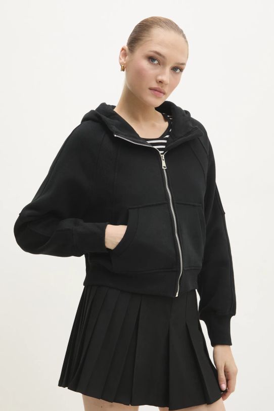 Кофта Answear.LAB з капюшоном чорний MM6986.hms