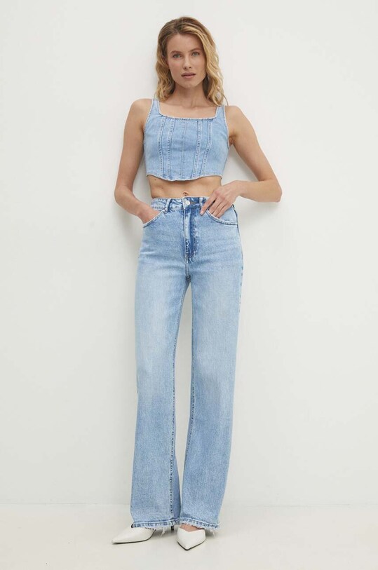 Answear.LAB top jeansowy RD2321.HWK niebieski WZ24