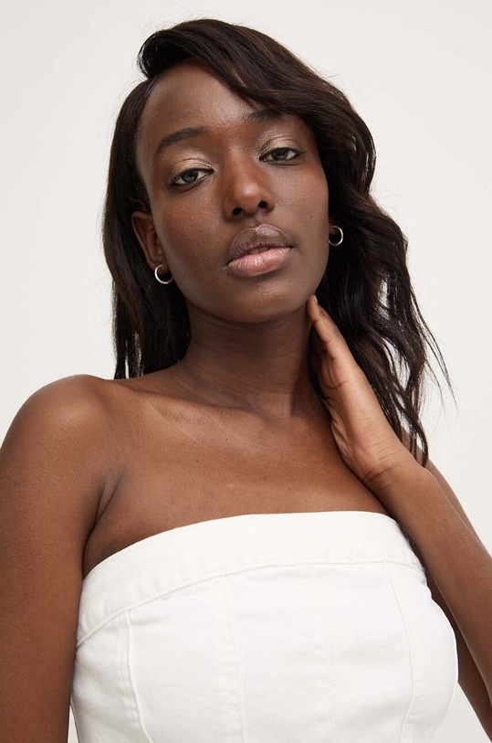 Džínový top Answear.LAB bílá RD2300.HWK