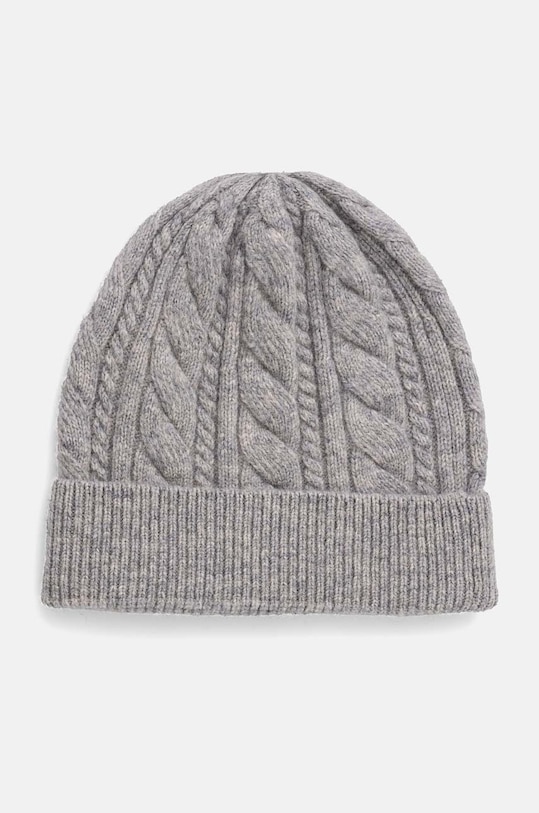 Answear.LAB czapka wełniana wełna szary 9533.CMS