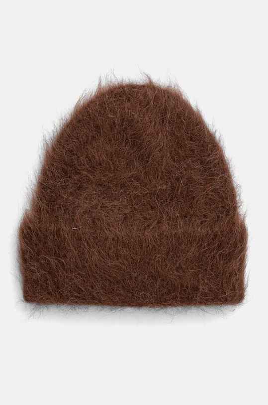 Kašmírová čepice Answear.LAB vlna hnědá 9588.CMS