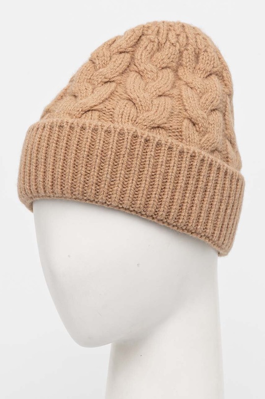 Akcesoria Answear.LAB czapka wełniana 9644.cms beżowy