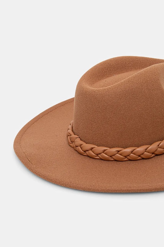 Akcesoria Answear Lab kapelusz z wełną Z601.HWK brązowy