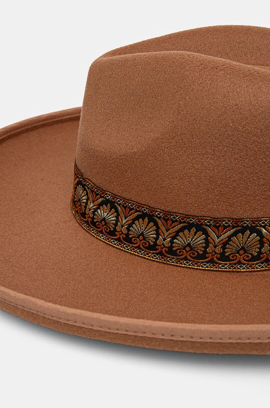 Klobouk s vlnou Answear.LAB CT628.HWK hnědá WZ24
