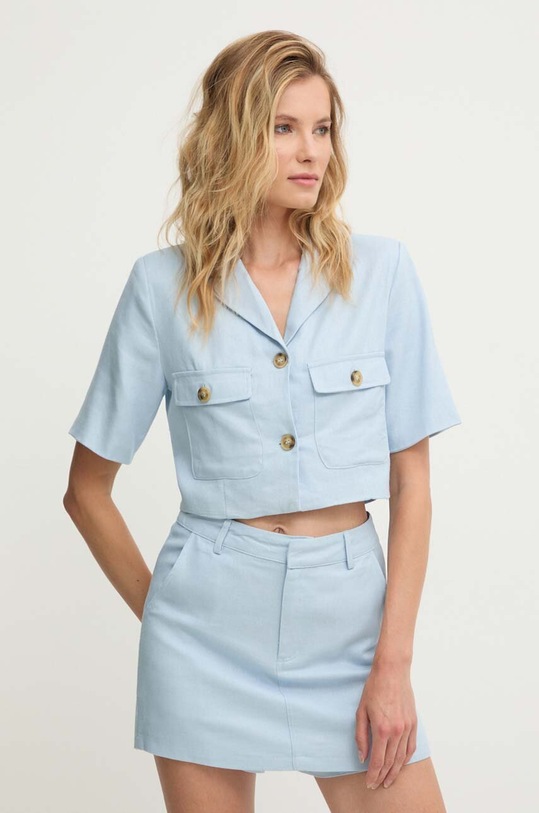 Комплект с лен Answear.LAB текстил син 5083.IKK