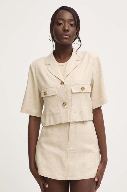 Komplet od lana Answear.LAB 5083.IKK bež WZ24