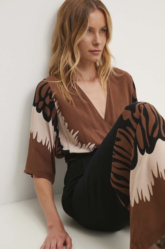 Answear Lab komplet 90942.TWK brązowy WZ24