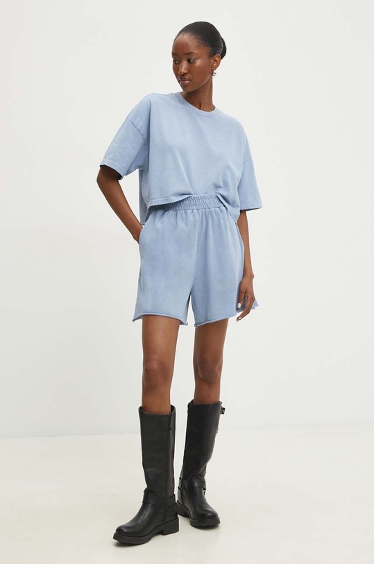 Answear Lab komplet bawełniany bawełna niebieski 0064.tjs