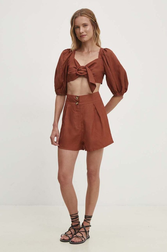 Îmbrăcăminte Answear Lab set complet cu lenjerie 16594.16593.TMS maro