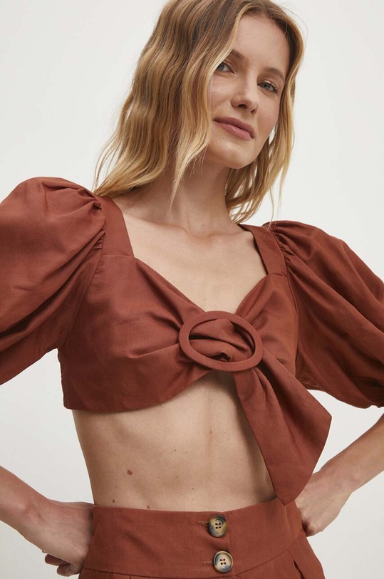 Answear Lab set complet cu lenjerie maro 16594.16593.TMS