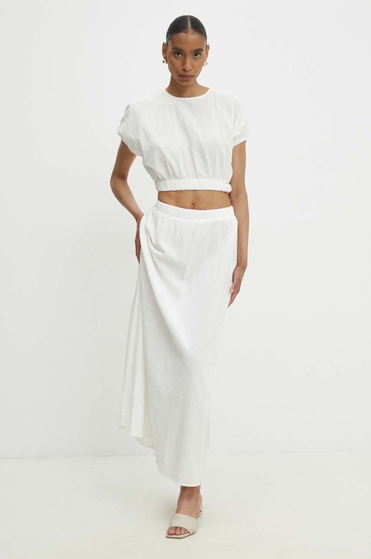 Answear Lab bluzka i spódnica bawełna biały 4666.4667.IKK