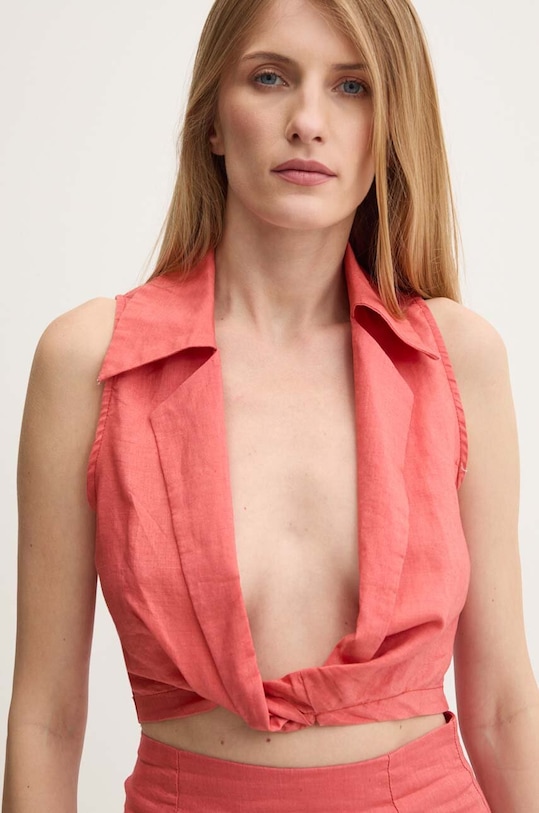 Комплект з льоном Answear.LAB 5069ab.IKK червоний