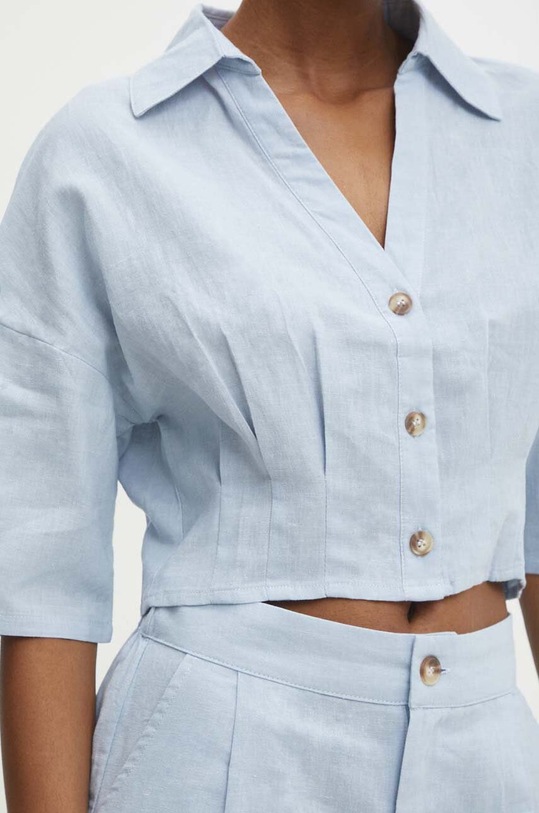 Answear Lab komplet lniany 4677.4678.IKK niebieski