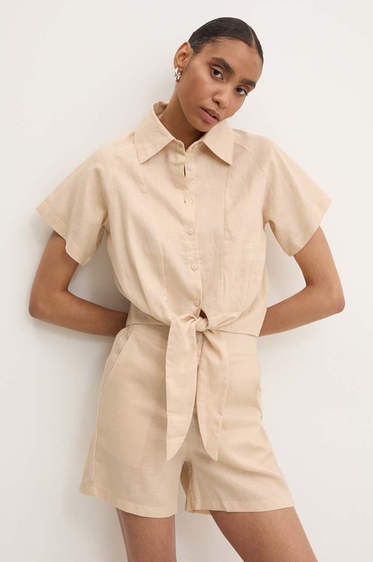 Answear Lab komplet lniany 4671.IKK beżowy WZ24