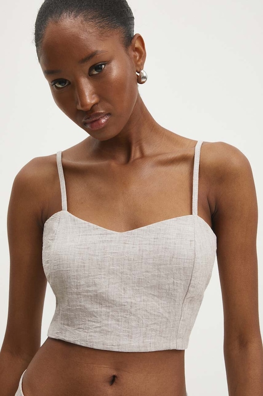 Odzież Answear.LAB komplet bawełniany SNG11.tms beżowy