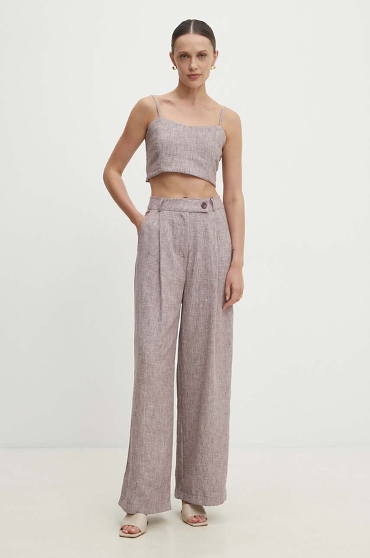 Answear Lab set din bumbac SNG11.tms burgundia WZ24