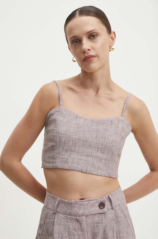 Answear Lab set din bumbac burgundia SNG11.tms