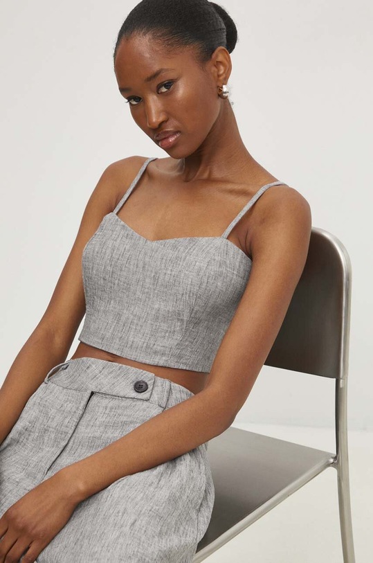 Odzież Answear.LAB komplet bawełniany SNG11.tms szary