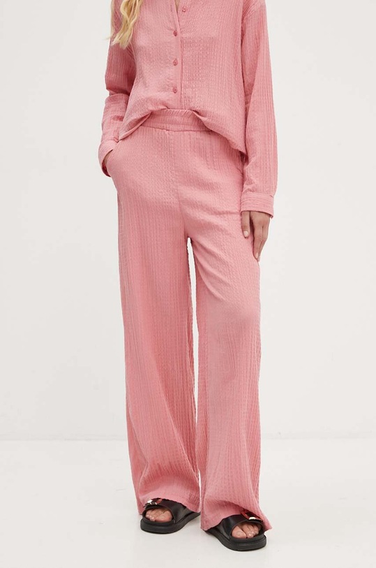 Answear Lab komplet z lnem różowy SNG12.TMS