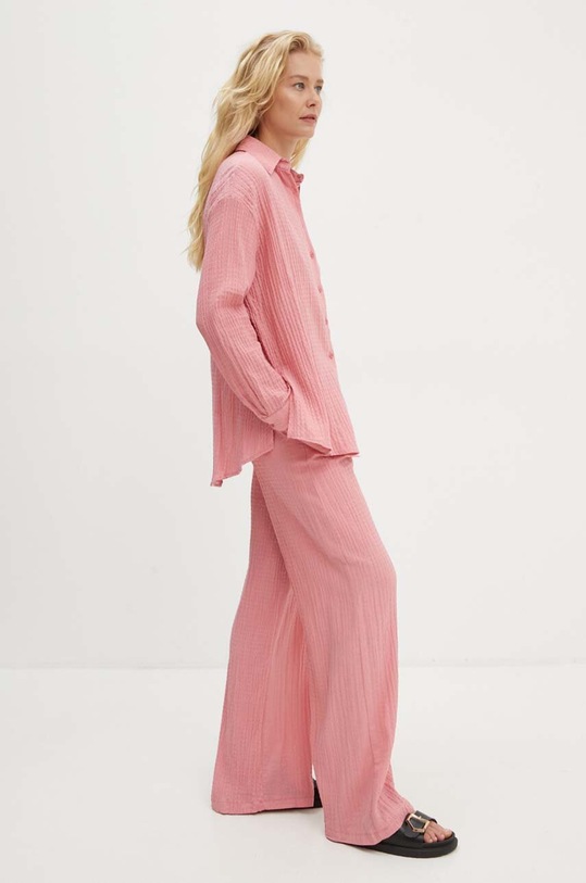 Answear Lab komplet z lnem SNG12.TMS różowy