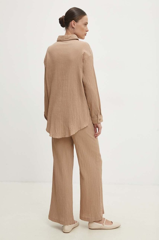 Answear Lab komplet z lnem SNG12.TMS beżowy WZ24