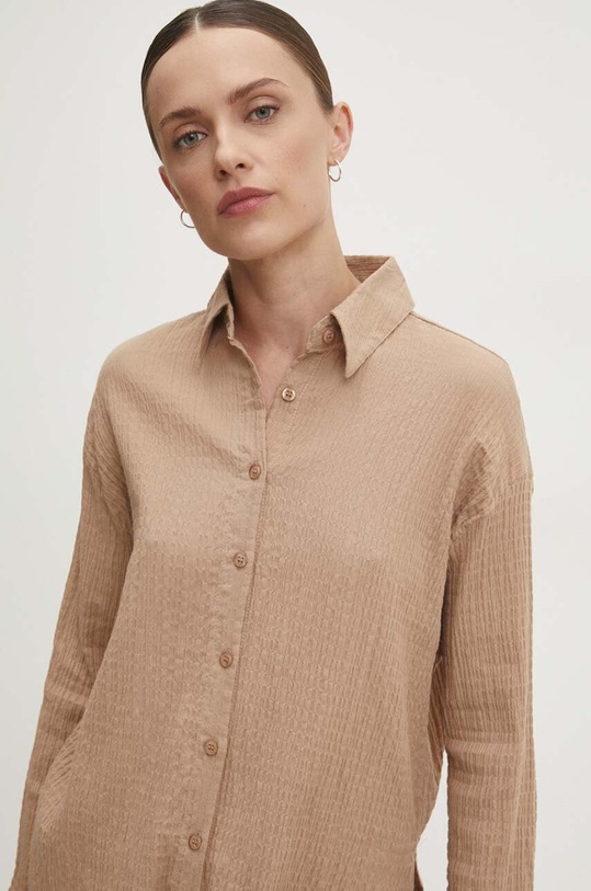 Answear Lab komplet z lnem SNG12.TMS beżowy