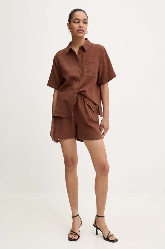 Odzież Answear Lab komplet bawełniany SNG14.TMS brązowy