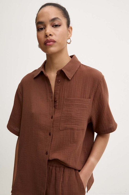 Answear Lab komplet bawełniany brązowy SNG14.TMS