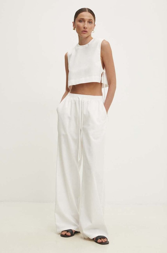 Answear.LAB komplet lniany tkanina biały 1531.1532.FKK