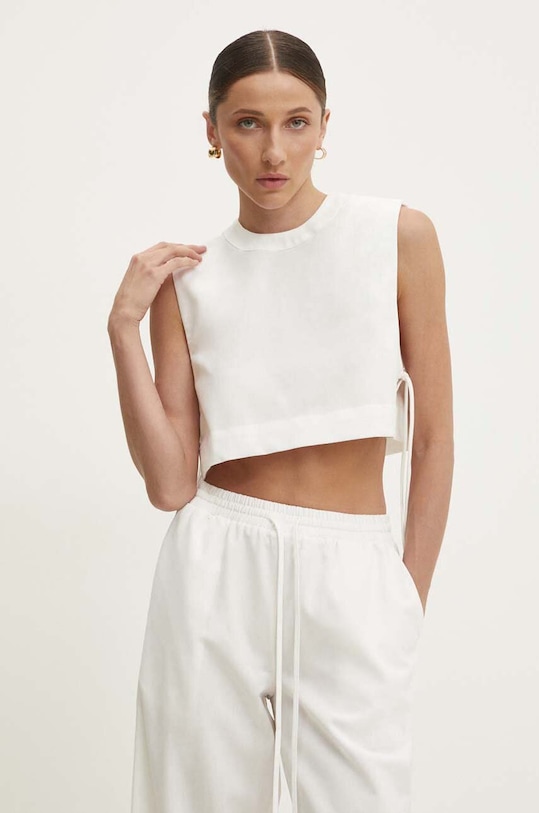 Answear.LAB komplet lniany 1531.1532.FKK biały WZ24