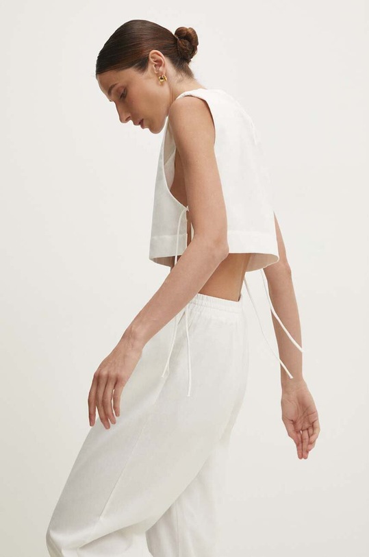 Answear.LAB komplet lniany 1531.1532.FKK biały