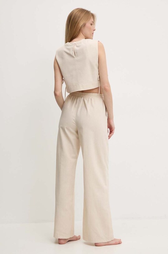 Лляний комплект Answear.LAB 1531.1532.FKK бежевий WZ24