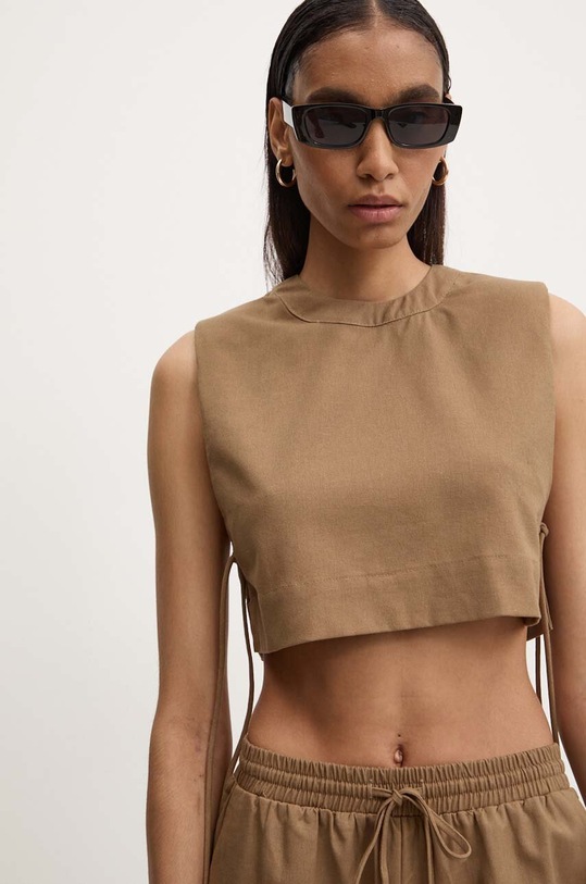 Odjeća Laneni set Answear.LAB 1531.1532.FKK smeđa