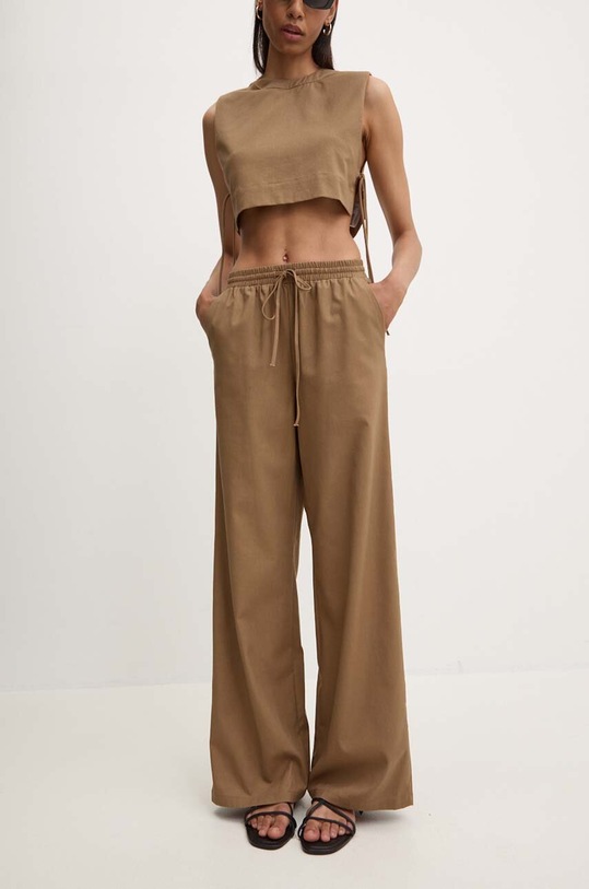 Laneni set Answear.LAB smeđa 1531.1532.FKK