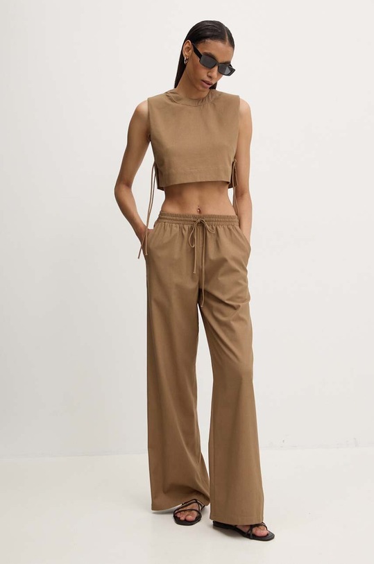 Laneni set Answear.LAB 1531.1532.FKK smeđa