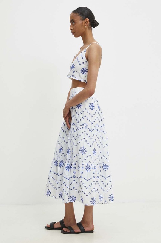 Answear Lab komplet - bluzka i spódnica 061.ims niebieski