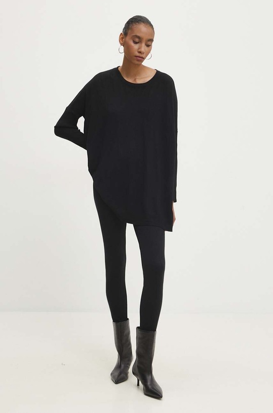 Answear Lab compleu tricotaj negru QED2861.ums