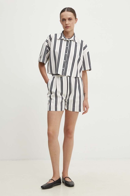 Answear Lab cămașă panza alb 220282.tms