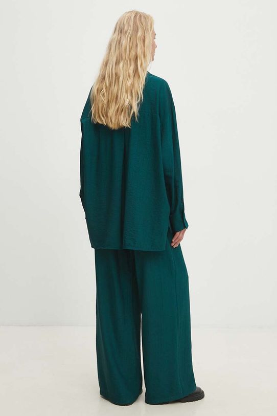 Answear Lab cămașă și pantaloni 4177.TMS verde WZ24