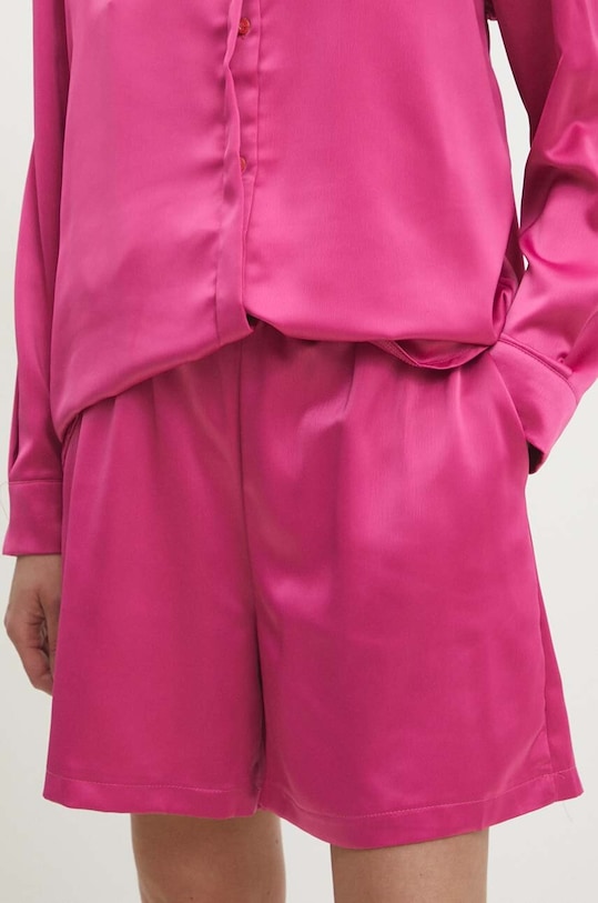 Answear Lab cămașă și pantaloni scurți roz 7009.TMS