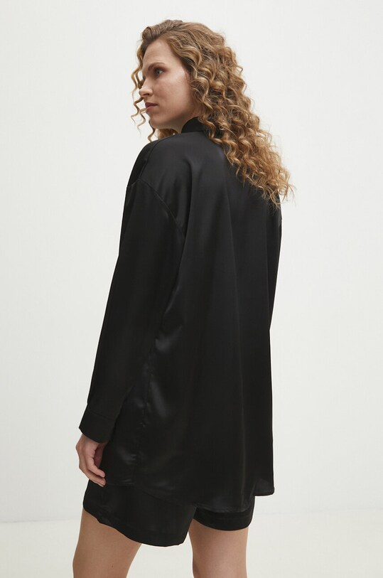 Îmbrăcăminte Answear Lab cămașă și pantaloni scurți 7009.TMS negru